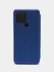 Синий чехол книжка на Xiaomi Redmi A1 Plus, Redmi A2 Plus на магните, с функцией подставки