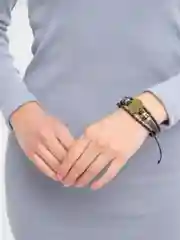 Индиго браслет кожаный,Знаки зодиака .Ругулируемый, светящийся