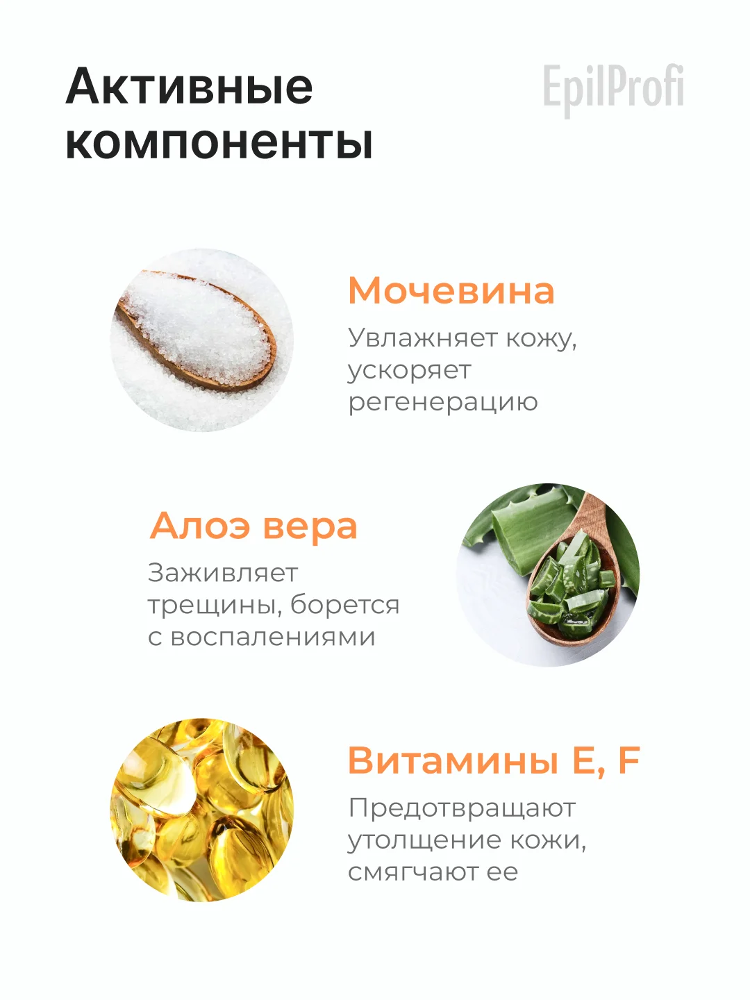 Набор для педикюра EpilProfi: гель и крем для ног с мочевиной, пемза в комплекте
