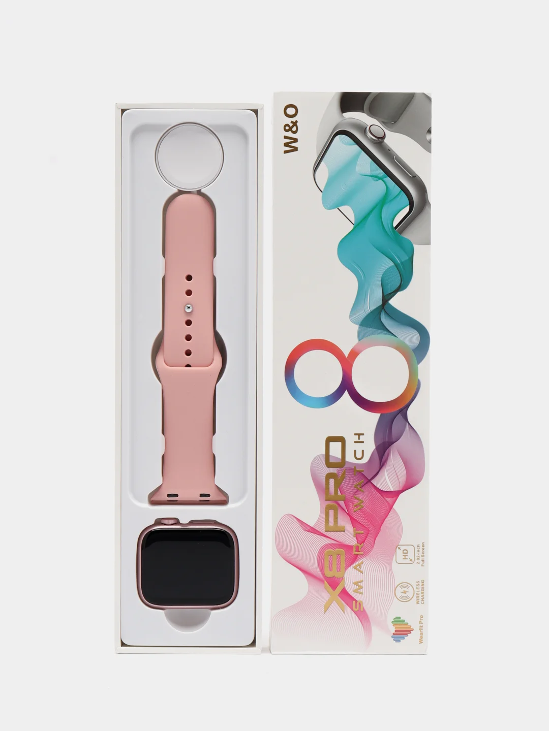 Розовый смарт-часы Smart Watch X8 PRO, 45 мм