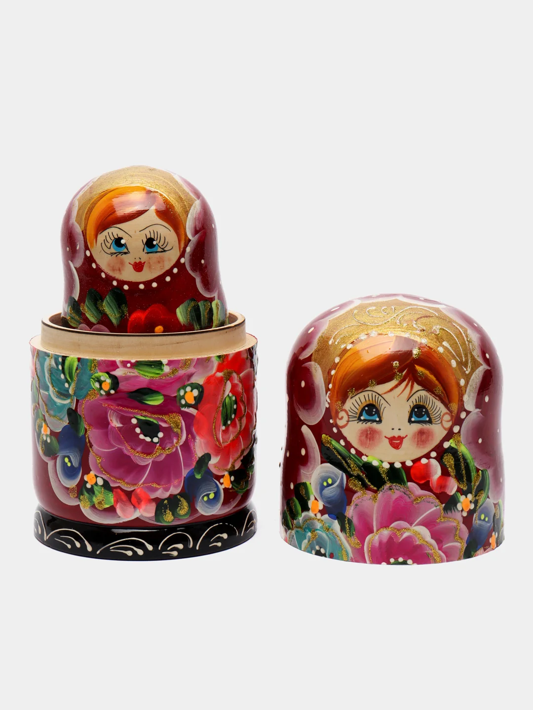 Алый матрёшка, ручная роспись