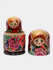Алый матрёшка, ручная роспись