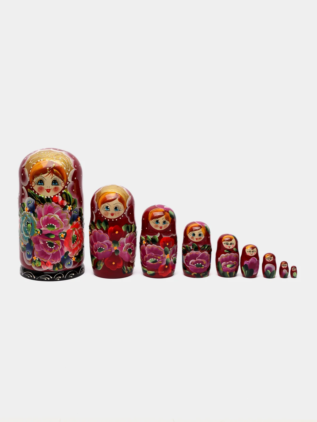 Алый матрёшка, ручная роспись