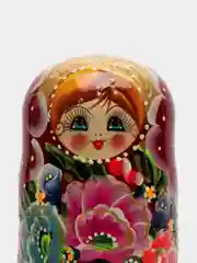 Алый матрёшка, ручная роспись
