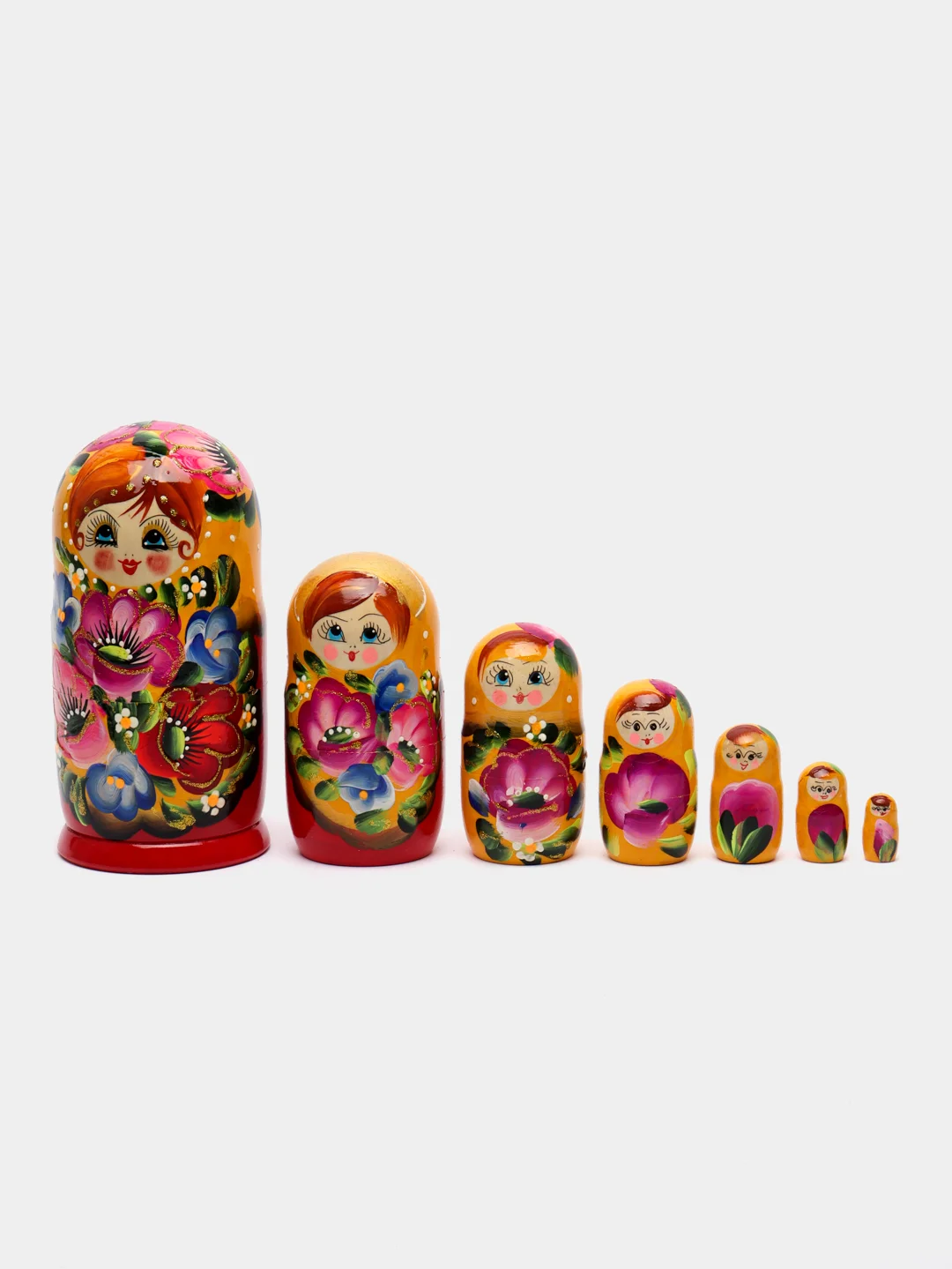 Багровый матрёшка, ручная роспись