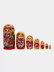 Багровый матрёшка, ручная роспись