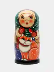 Бежевый матрёшка, ручная роспись