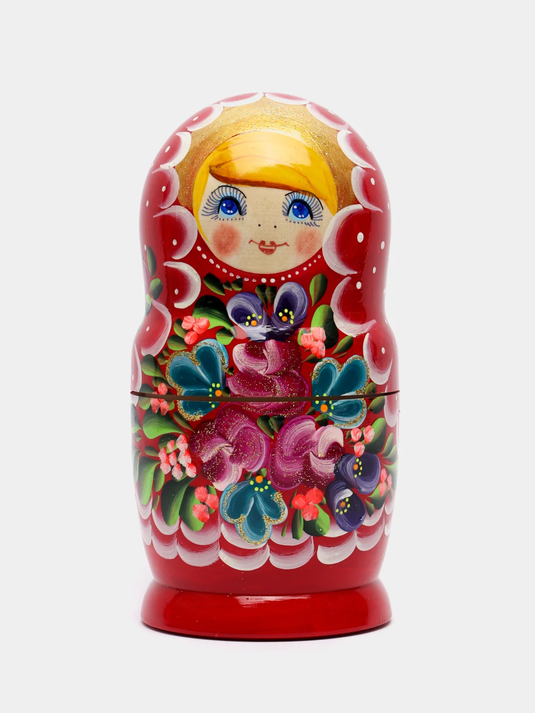 Бордовый матрёшка, ручная роспись