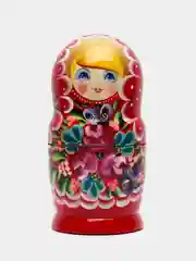 Бордовый матрёшка, ручная роспись
