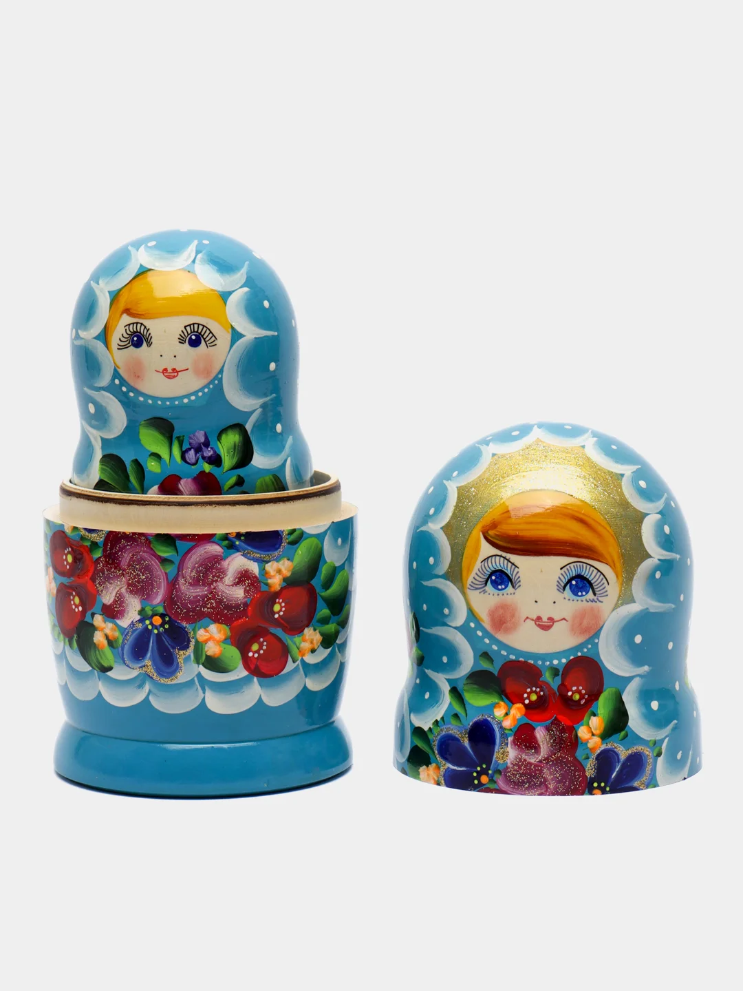 Вишнёвый матрёшка, ручная роспись