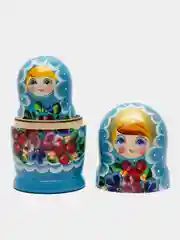 Вишнёвый матрёшка, ручная роспись
