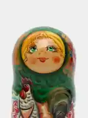 Красный матрёшка, ручная роспись