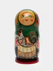 Красный матрёшка, ручная роспись