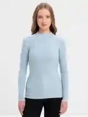 Мятный водолазка женская, теплая
