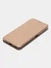Золотой чехол-книжка на Honor X8A, с функцией подставки