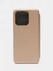 Золотой чехол-книжка на Honor X8A, с функцией подставки