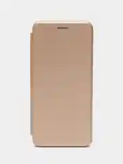 Золотой чехол-книжка на Honor X8A, с функцией подставки