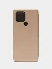 Золотой чехол книжка на Xiaomi Redmi A1 Plus, Redmi A2 Plus на магните, с функцией подставки
