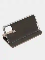 Золотой чехол книжка на Xiaomi Redmi A1 Plus, Redmi A2 Plus на магните, с функцией подставки