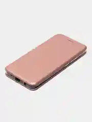 Розовый чехол книжка на Xiaomi Redmi A1 Plus, Redmi A2 Plus на магните, с функцией подставки