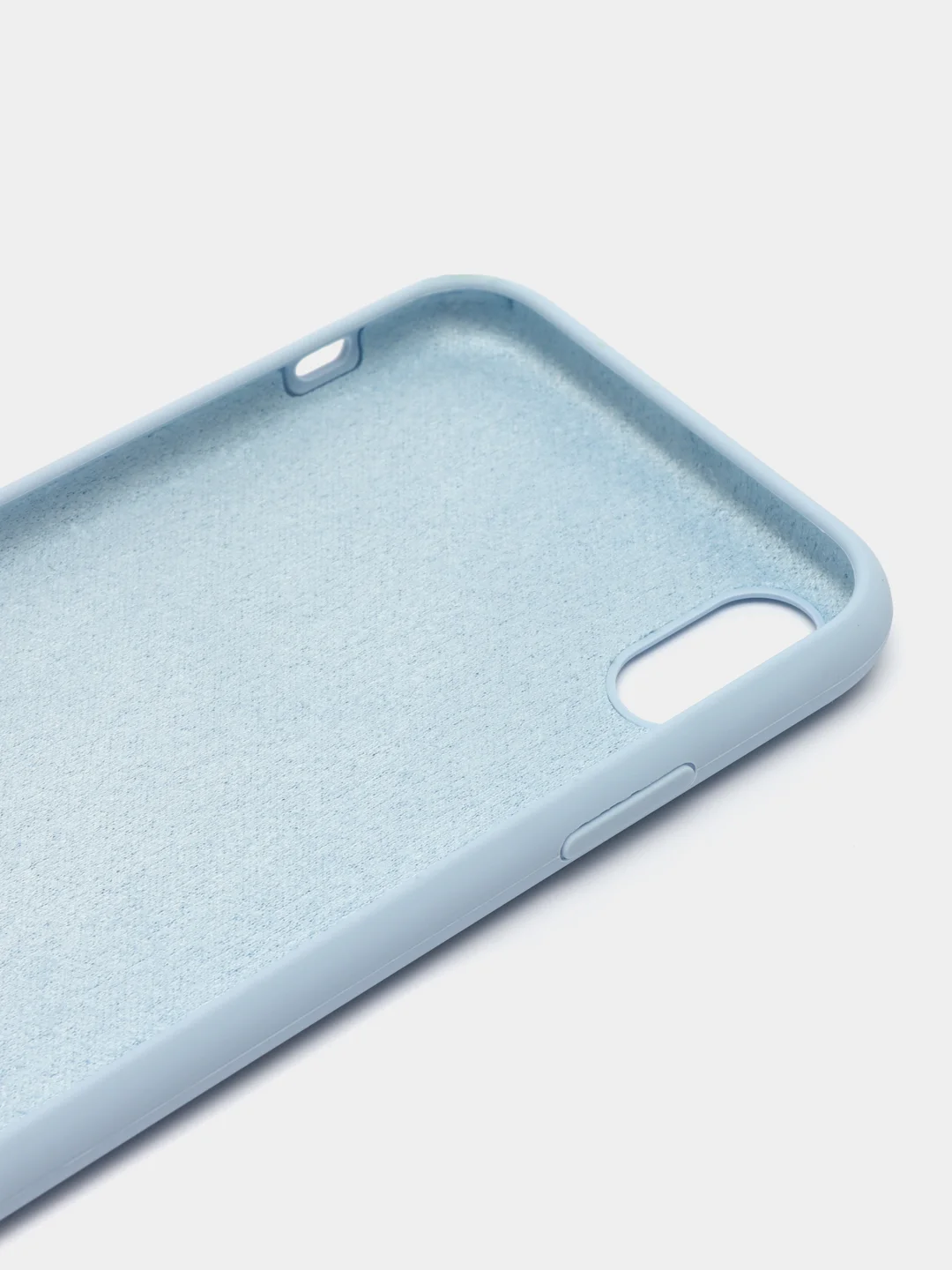 Серый металлик чехол Silicone Case для iPhone XR, с открытым низом