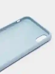 Серый металлик чехол Silicone Case для iPhone XR, с открытым низом