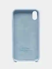 Серый металлик чехол Silicone Case для iPhone XR, с открытым низом