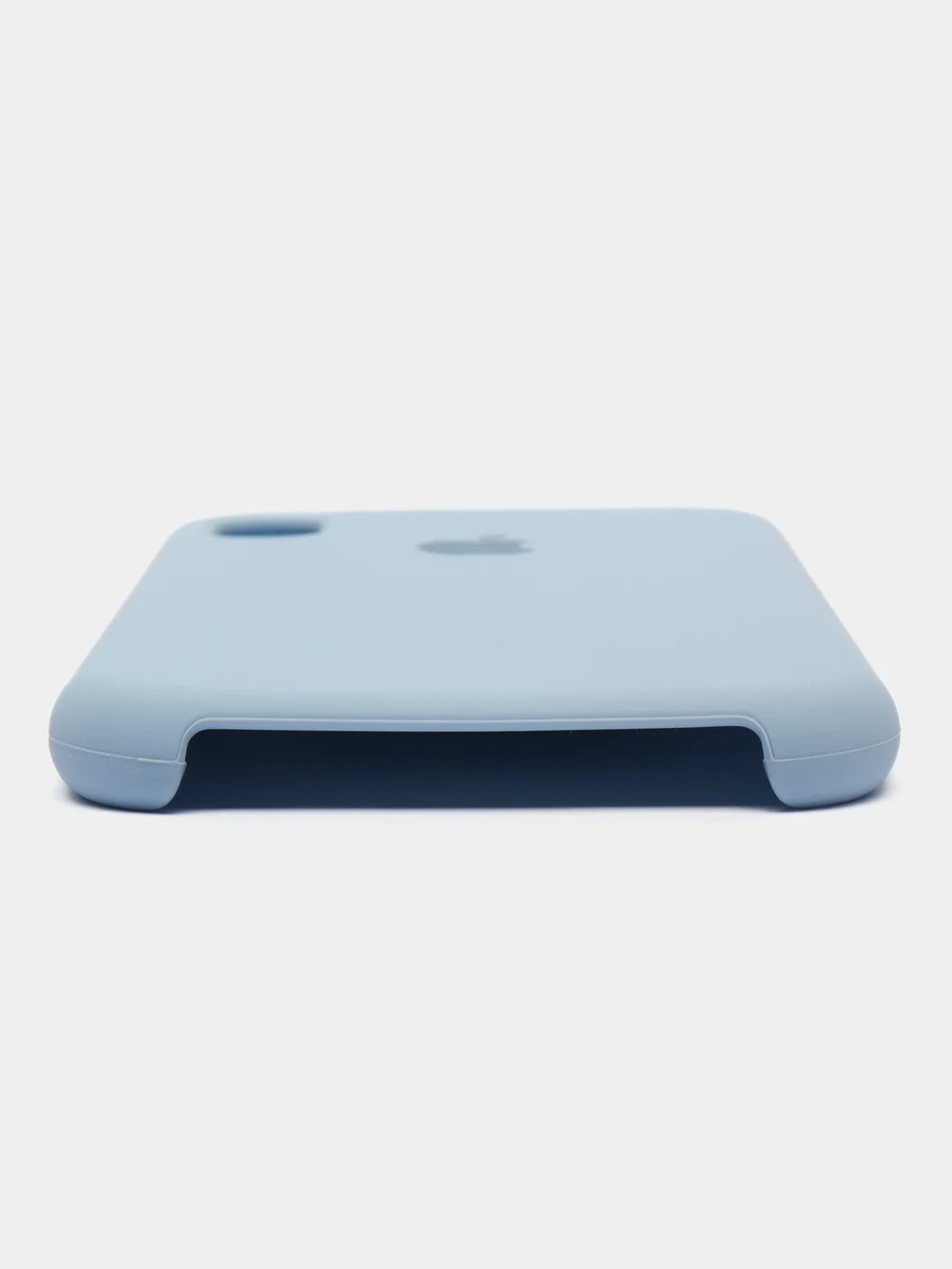 Серый металлик чехол Silicone Case для iPhone XR, с открытым низом