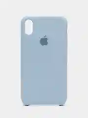 Серый металлик чехол Silicone Case для iPhone XR, с открытым низом