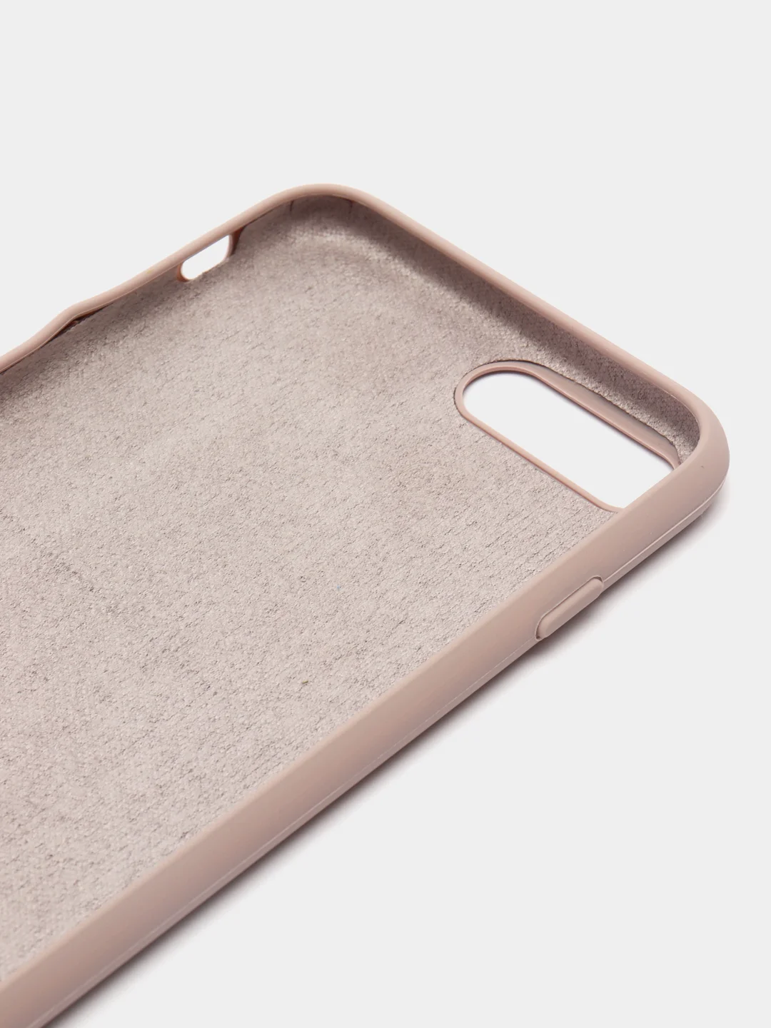 Бежевый меланж чехол Silicone Case для iPhone 7/8 Plus