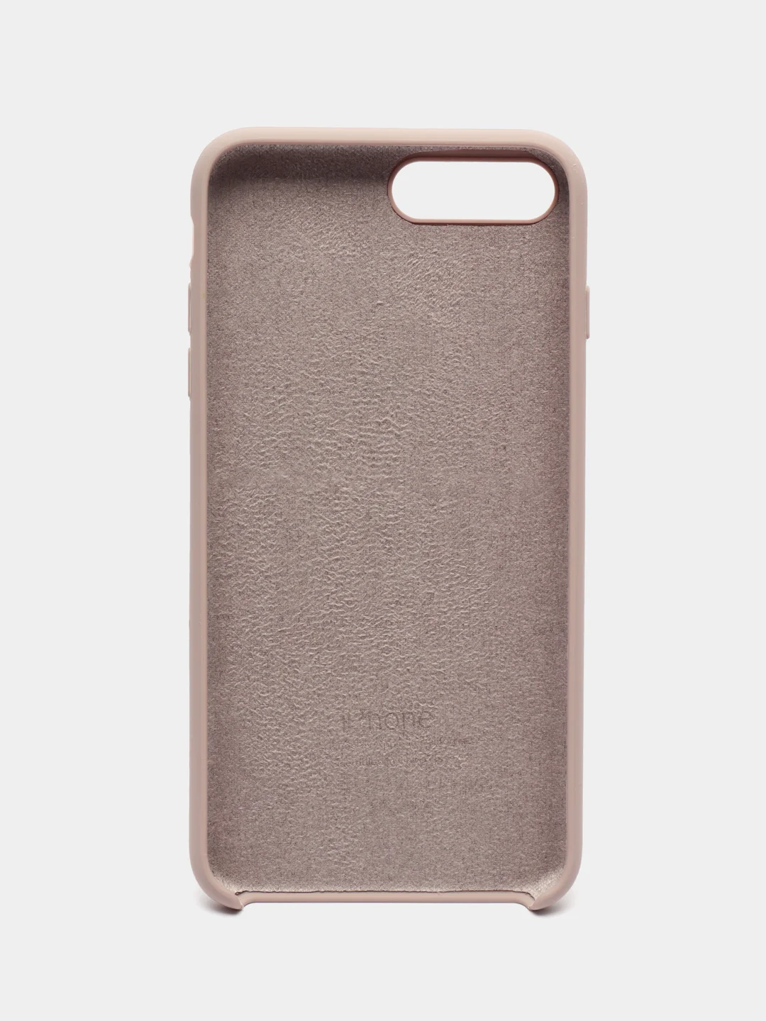 Бежевый меланж чехол Silicone Case для iPhone 7/8 Plus