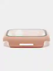 Бежевый меланж бампер с защитным стеклом и ремешком для Apple Watch