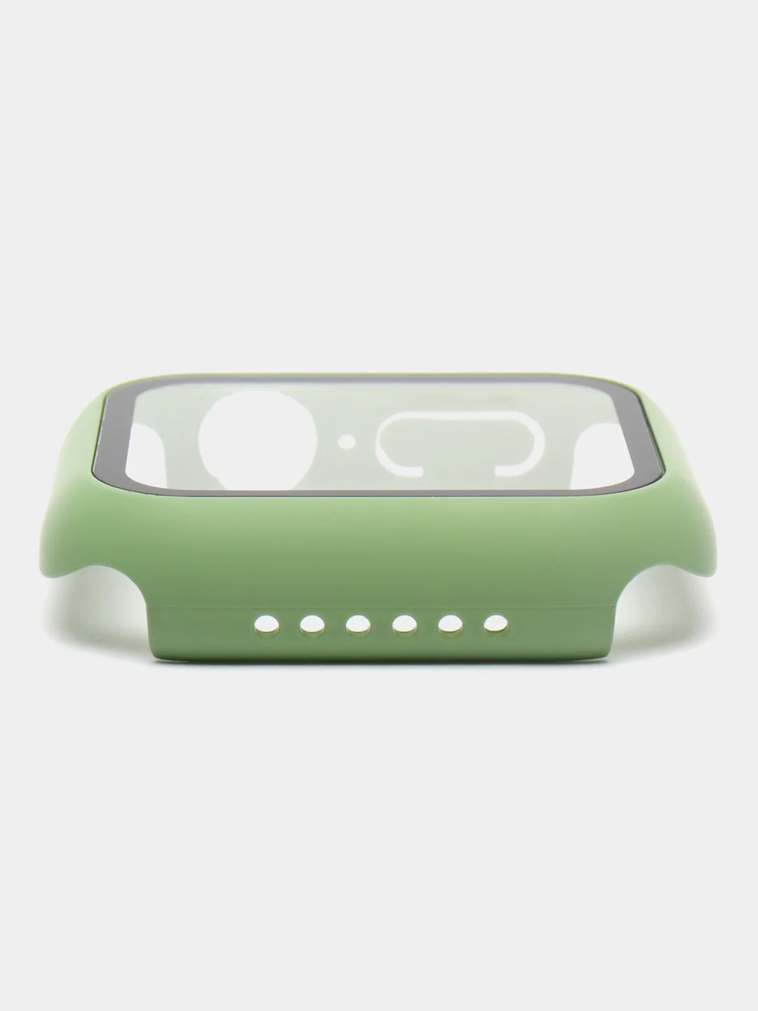 Мятный бампер с защитным стеклом и ремешком для Apple Watch