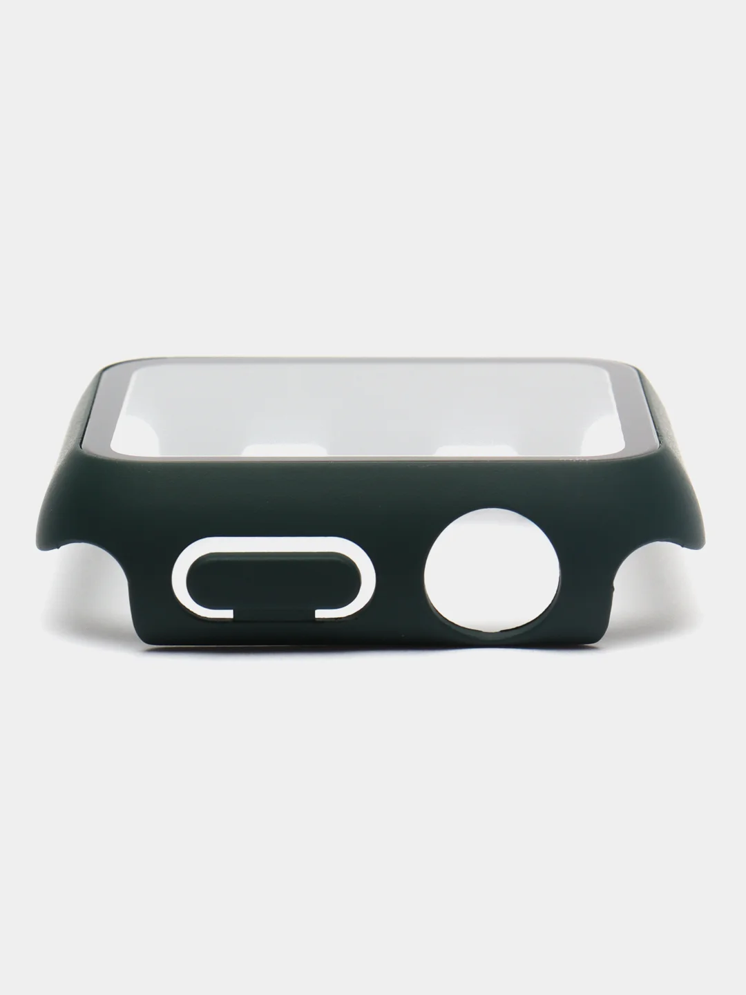 Тёмно-зелёный бампер с защитным стеклом и ремешком для Apple Watch