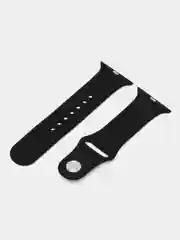 Черный силиконовый ремешок для часов Apple Watch 1-7
