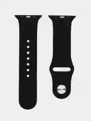 Черный силиконовый ремешок для часов Apple Watch 1-7
