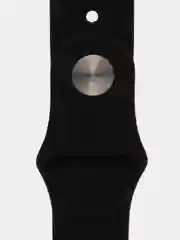 Черный силиконовый ремешок для часов Apple Watch 1-7