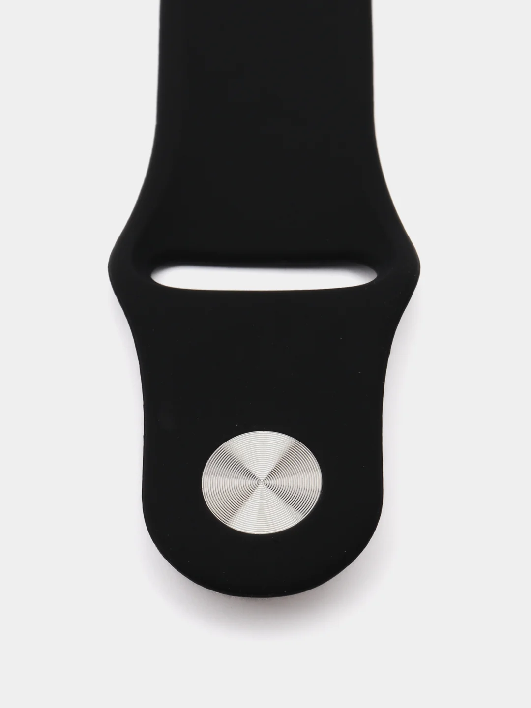 Черный силиконовый ремешок для часов Apple Watch 1-7