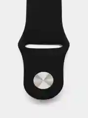 Черный силиконовый ремешок для часов Apple Watch 1-7