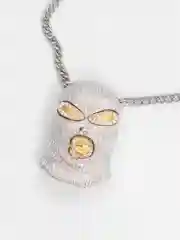 Серебряный цепочка на шею "Балаклава", унисекс, 4 цвета, 75 см
