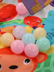 Голубой детский игровой коврик, манеж развивающий, детский
