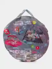 Голубой детский игровой коврик, манеж развивающий, детский