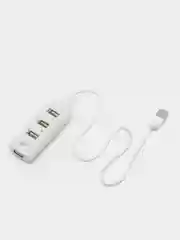Белый разветвитель USB HUB 2.0 NN-HB004 на 4 порта