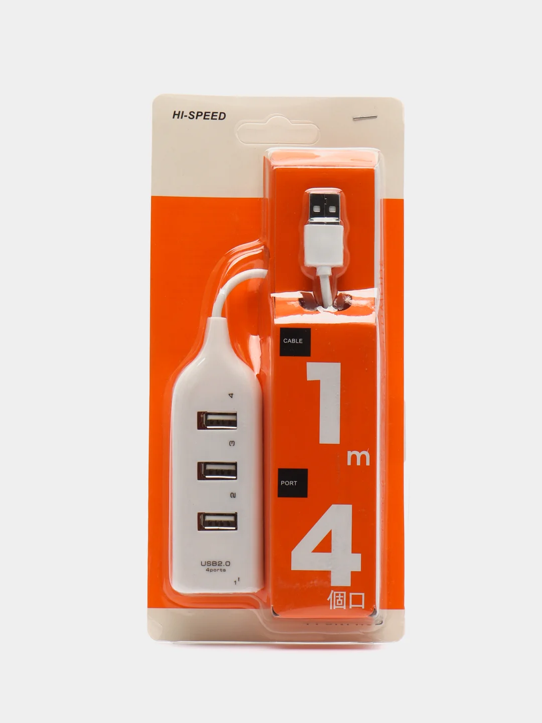 Белый разветвитель USB HUB 2.0 NN-HB004 на 4 порта