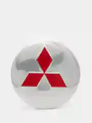 Красный наклейки на диски, колпаки Mitsubishi сферические, изогнутые, 56 мм, 4 штуки