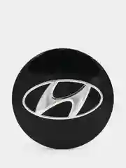 Наклейки на диски, колпаки Hyundai сферическая, изогнутая, Хёндэ 56 мм, 4 штуки