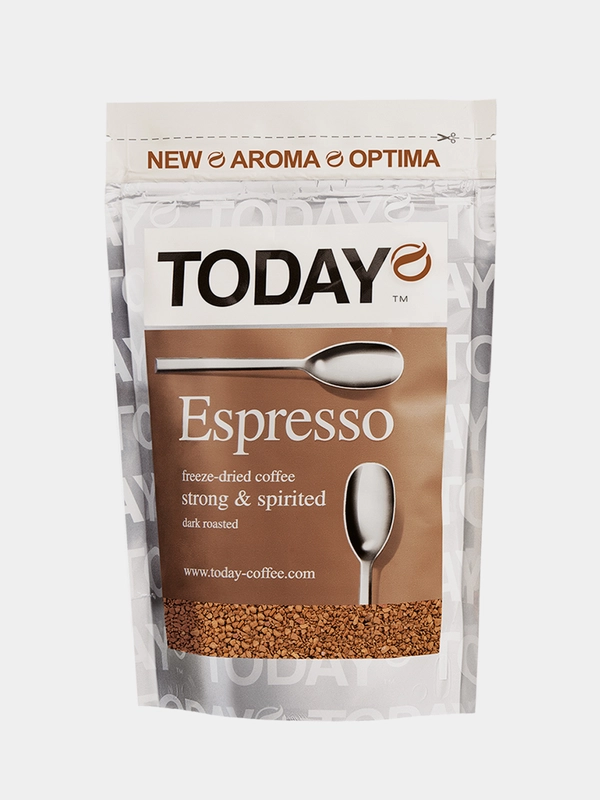 Кофе сублимированный TODAY Espresso, полимерная упаковка, 75г