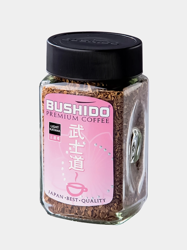 Кофе растворимый BUSHIDO Light Katana Freeze Jar, стеклянная банка, 100г