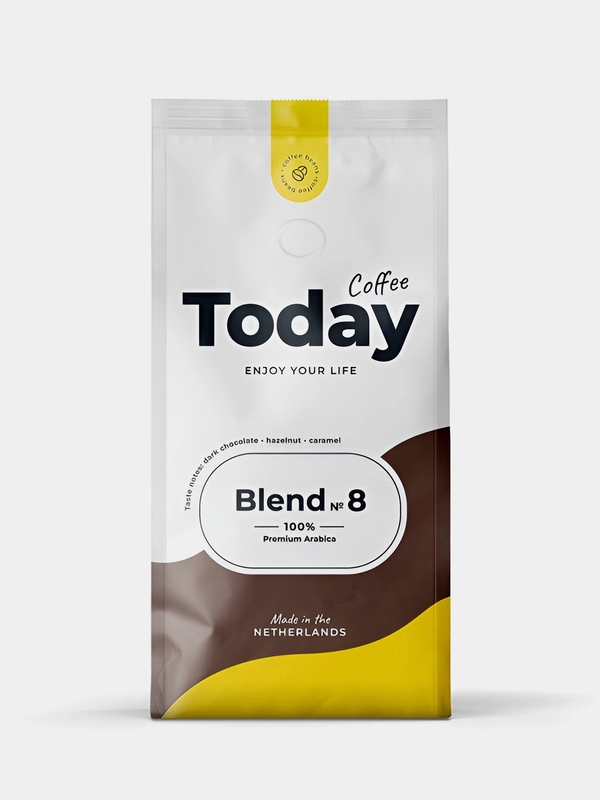 Кофе в зернаx TODAY Blend 8, полимерная упаковка, 200г