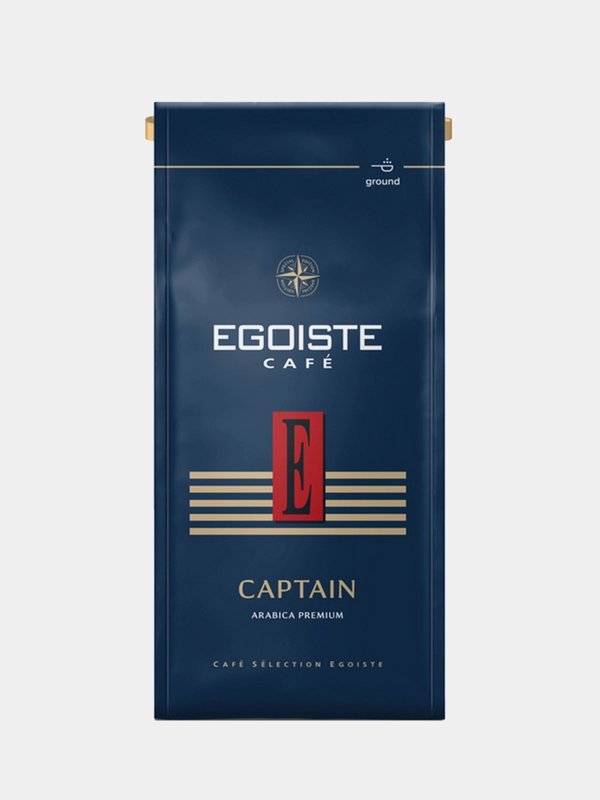Кофе молотый EGOISTE Captain, полимерная упаковка, 250г